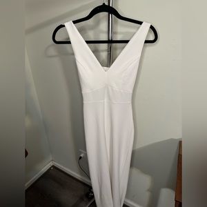 White long pant jumpsuit